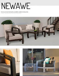outdoor aluminium armchairs and sofas set newave in cadiz