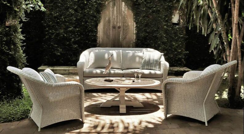 Outdoor sofas and armchair set