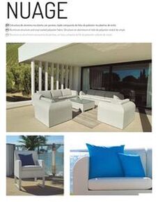 aluminium garden sofas and armchairs set NUAGE in Marbella