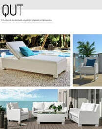 White aluminium armchairs and sofas set in Malaga