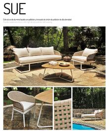 Technical details of the SUE collection from NS INTERNATIONAL outdoor furniture brand for Spain